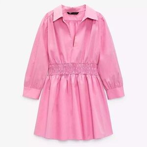 ZARA Poplin Shirt Dress